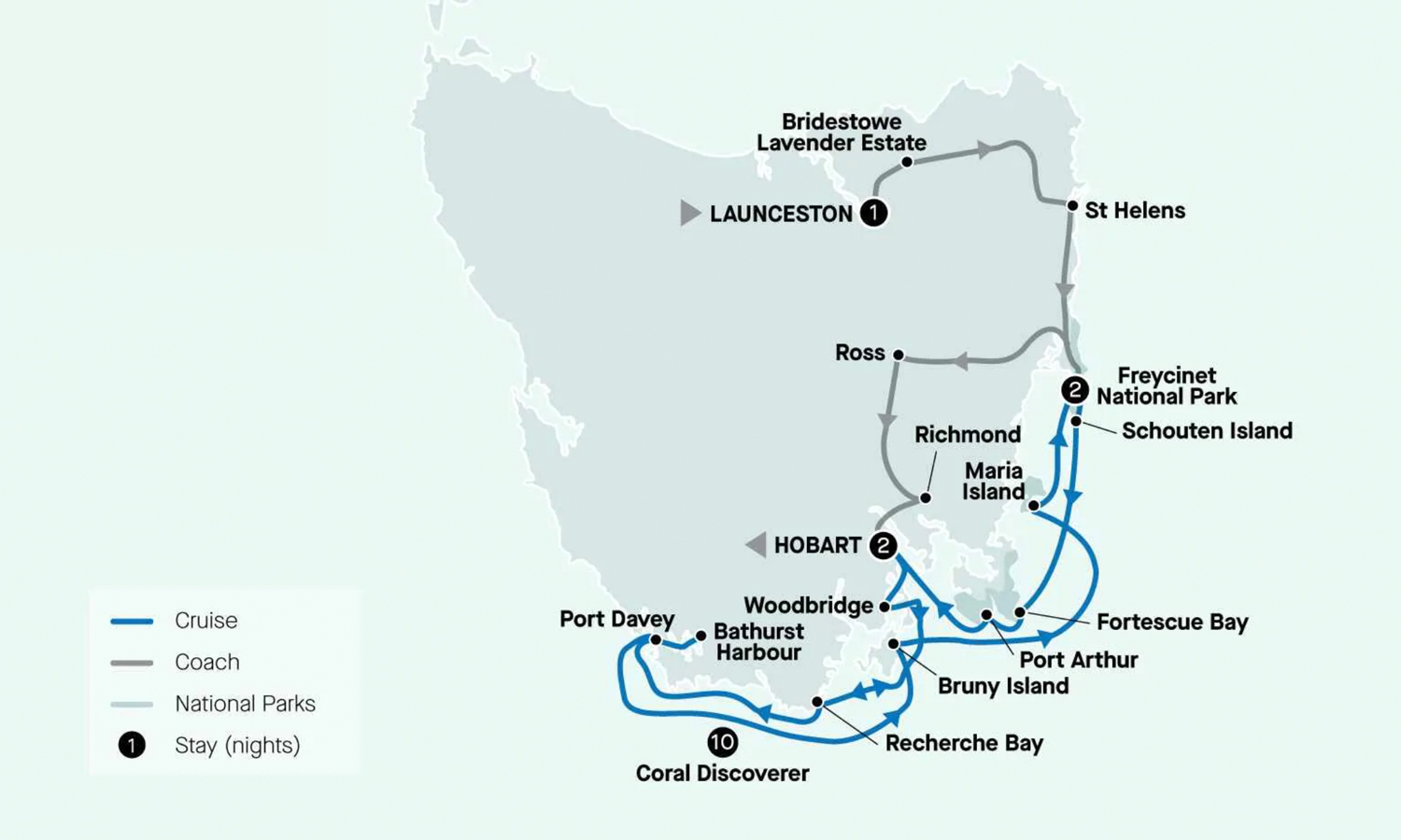 APT 16-day Tasman Coastal cruise